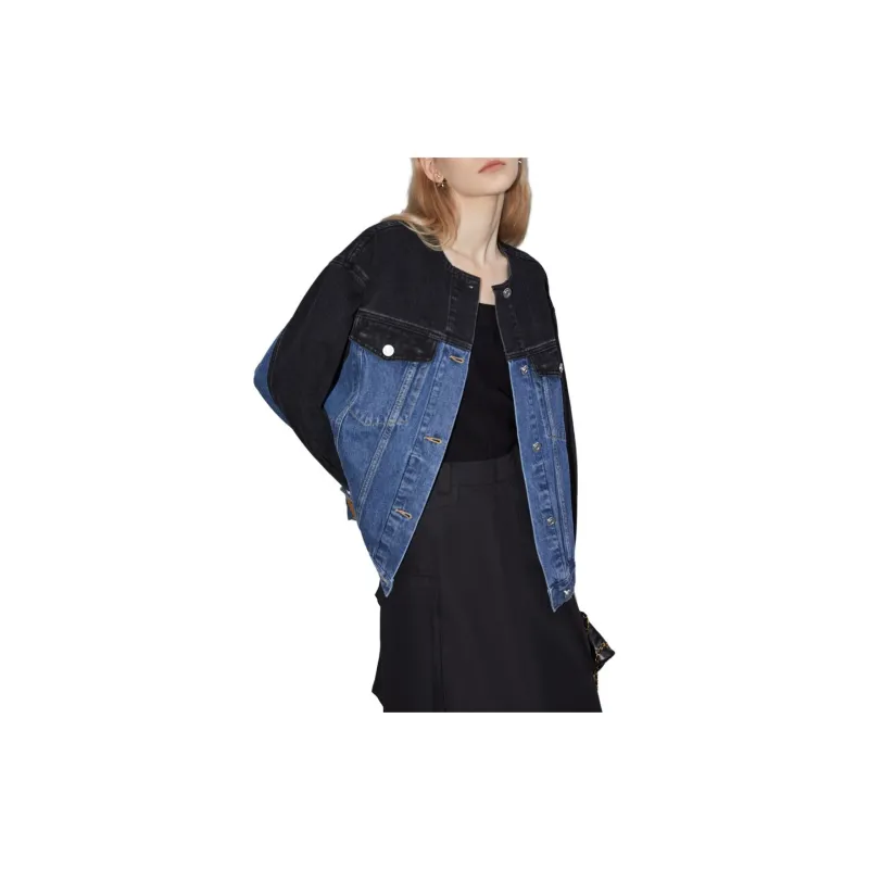 ELLE Denim Jackets Women's Denim Blue-2