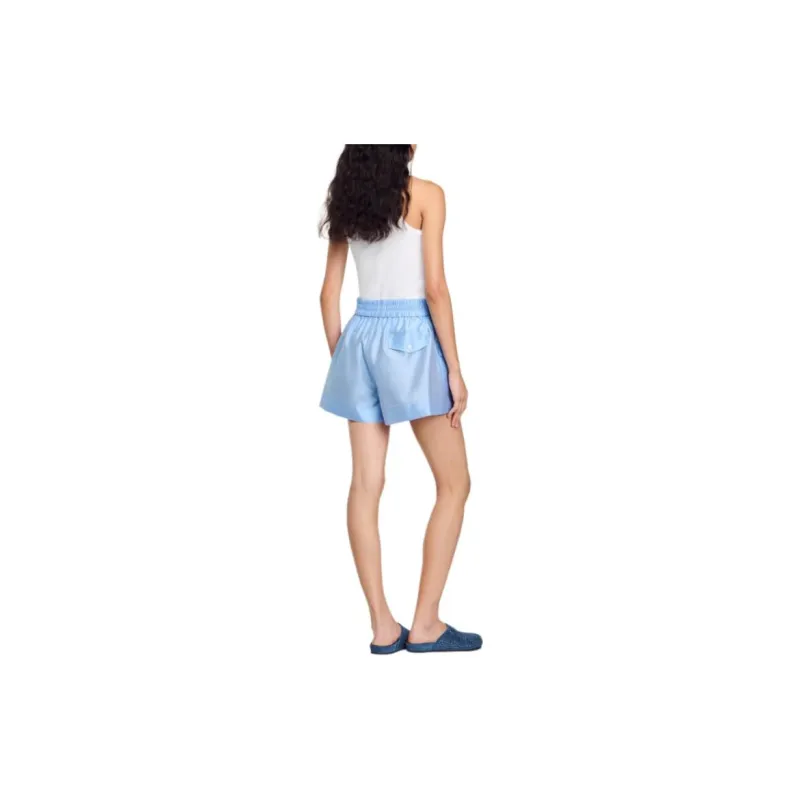 Sandro High waisted Elasticated waist Shorts-3