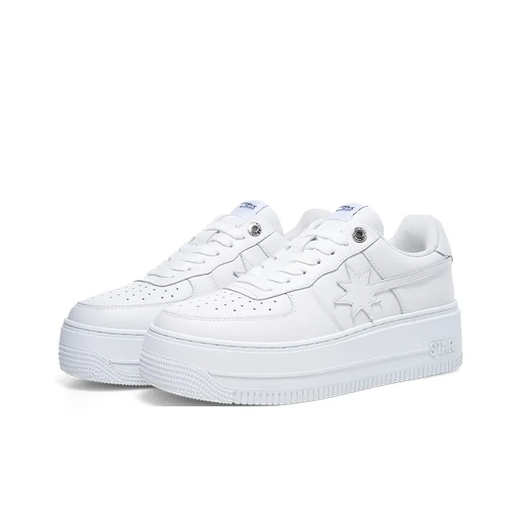 Starwalk Soldier Low Top Skateboard Shoes Unisex White-2