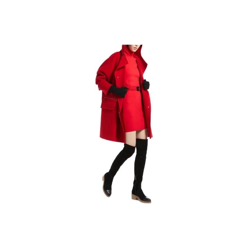 MaxMara Sleeveless Dresses Women's Red-3