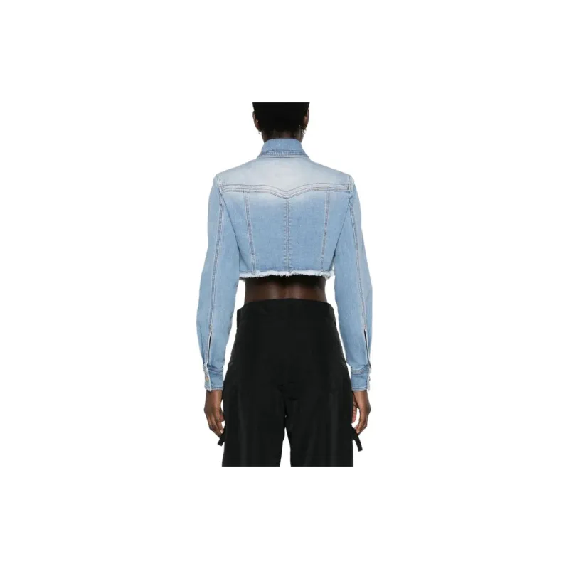 VERSACE JEANS COUTURE SS24 Denim Jacket Women's Blue-2