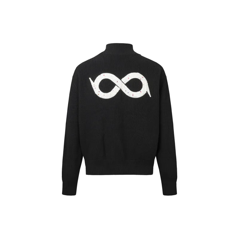 BIPOLAR Sweater Unisex Ecru Black Gray-6