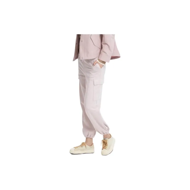 UNIQLO Cargo Pants Women's Pastel Pink-4