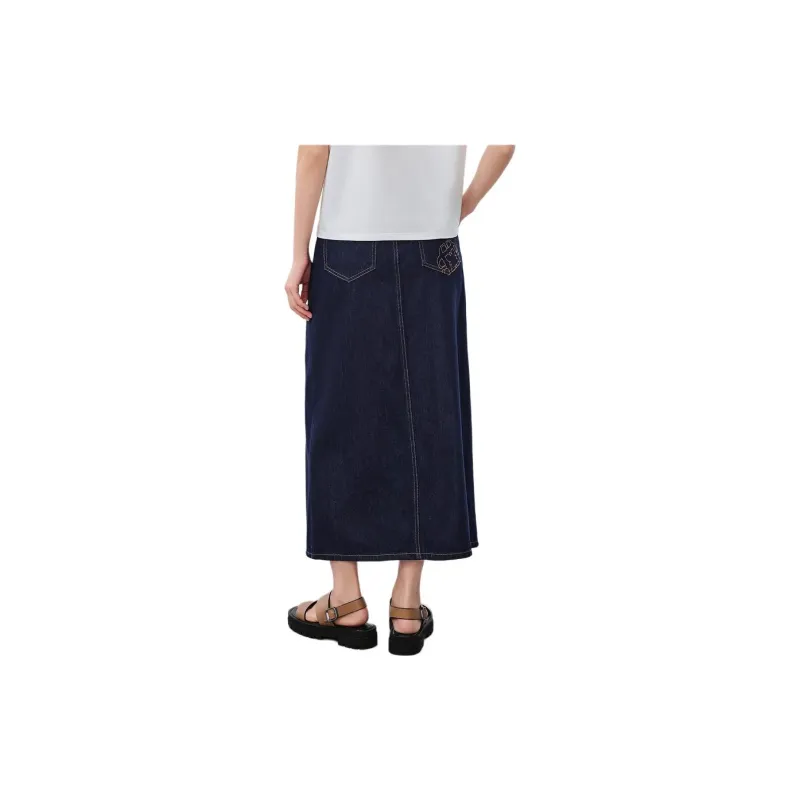 JZ. ANNAKRO Denim Long Skirt Women's-4