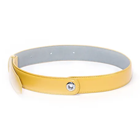 MUYSO Eco Friendly Recycled Leather Belt With Shoulder Strap Women's Yellow