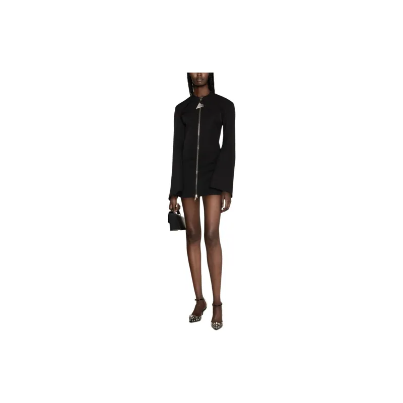 The Attico Zip Up Mini Dress-4