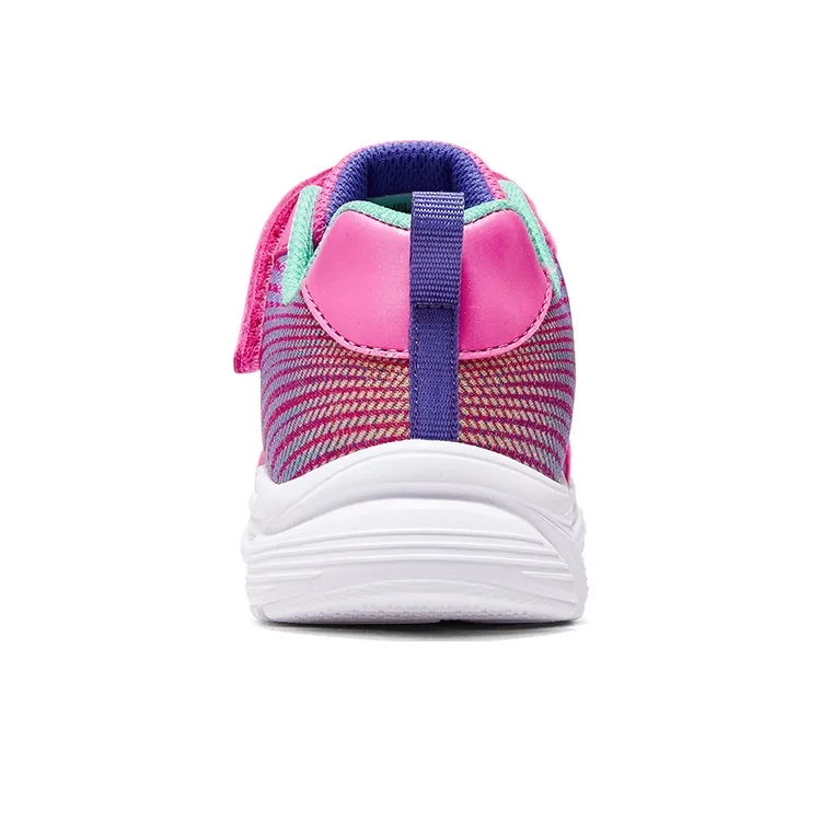 Skechers Girls Cushioning, Wear Resistant Low Top Kids' Running Shoes Peach Red Multicolor Teenagers-4