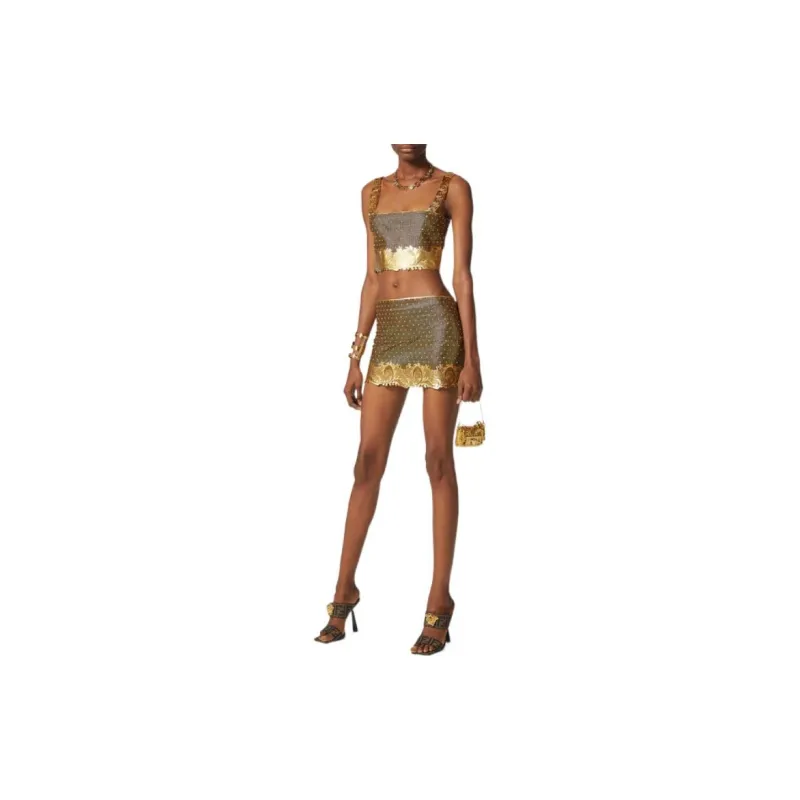VERSACE x FENDI VERSACE SS22 Strapless Top Women's Multicolor-1