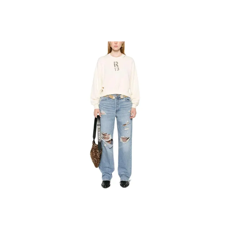 R13 Cropped Sweatshirt-1