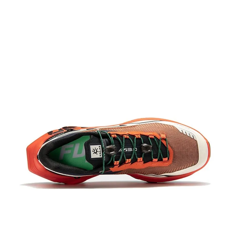 KAILAS FUGA Cushioning, Wear Resistant Low Top Running Shoes Men's Fuga Orange/Unbleached Original Color/Navy Blue-2