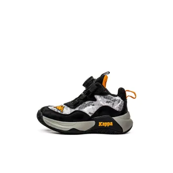 KAPPA KIDS Low Top Children's Basketball Shoes Black Orange Kids'