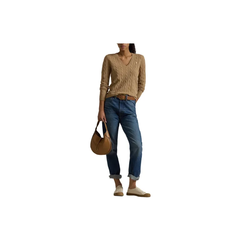 Polo Ralph Lauren FW24 Knitwear Women's Camel Mixed Color-1