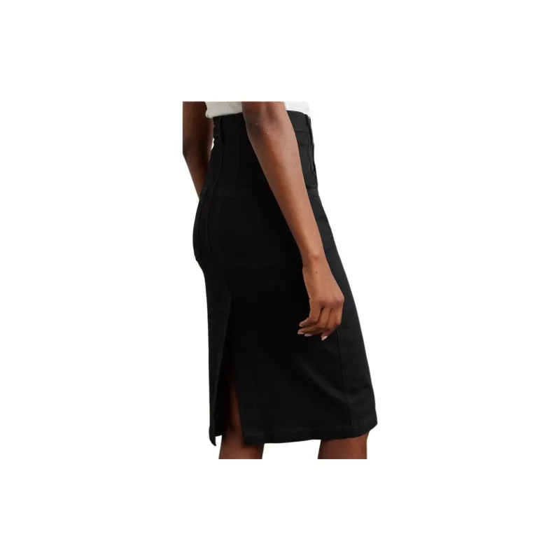 FRAME SS24 Denim Long Skirt Women's Black-1