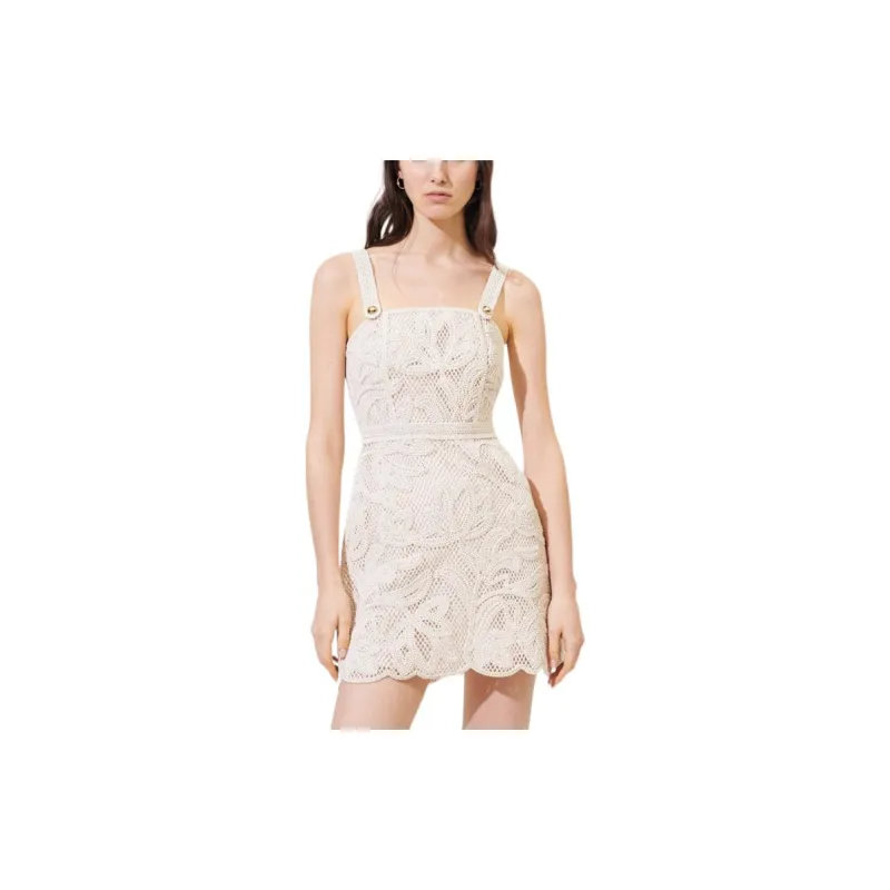 Maje Sleeveless Dresses Women's Beige Yellow-1