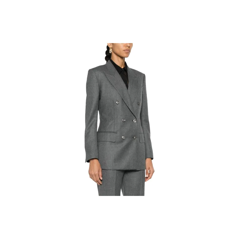 TOM FORD Dart Detailed Double Breasted Blazer-3