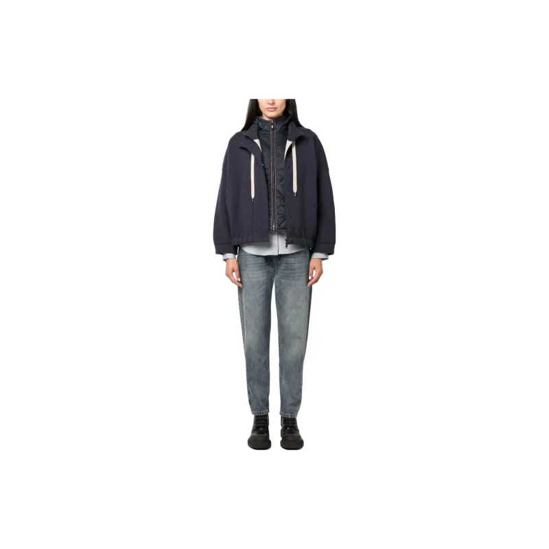 Brunello Cucinelli Drawstring Zip-Up Jacket-2