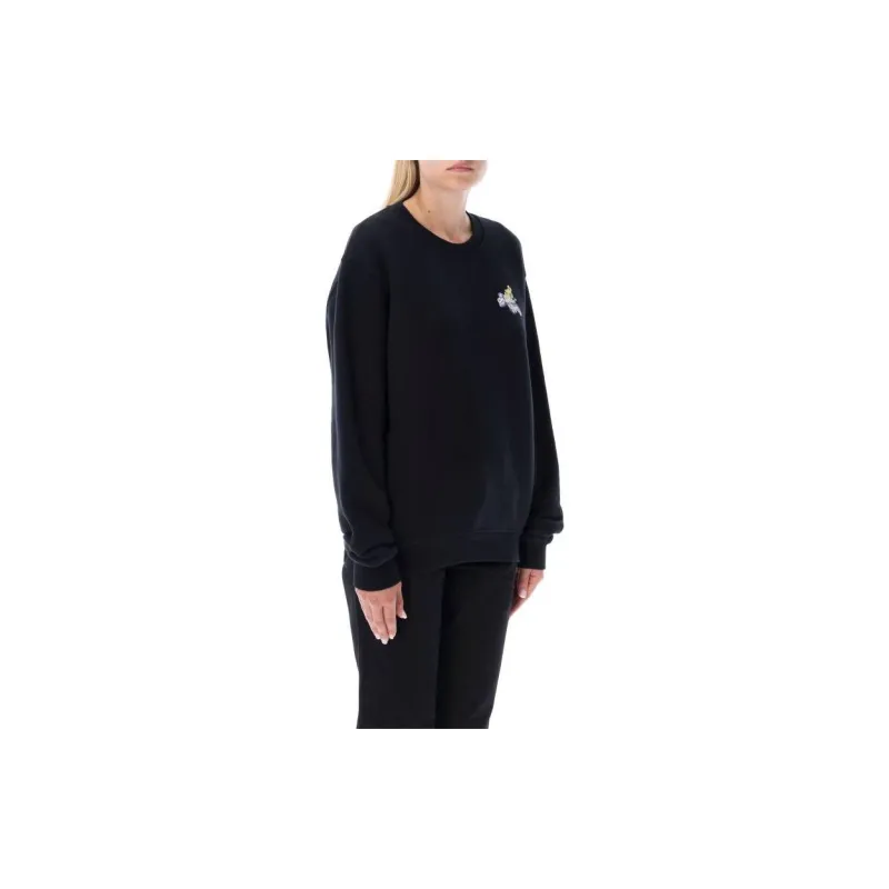 OFF WHITE Flower Arrow Reg Crewneck Black-3