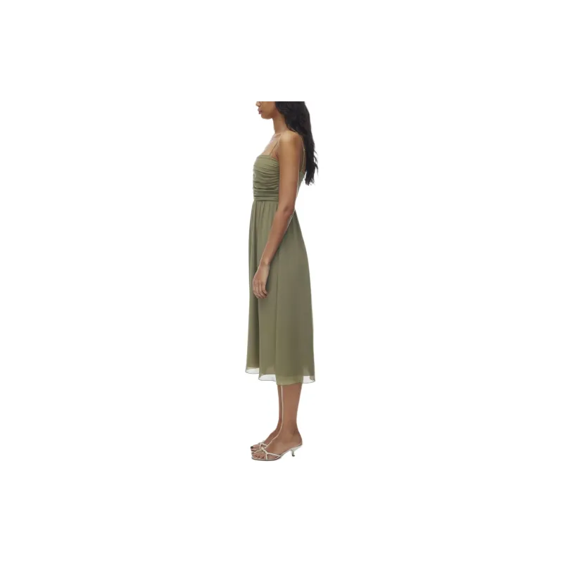 ARITZIA Wilfred Amuse Sleeveless Midi Dress Slip Dresses Women's Bosana Green-4