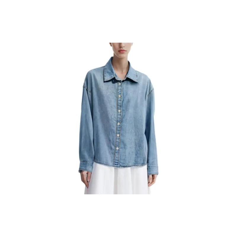 Levis Shirts Women's Sky Blue-4