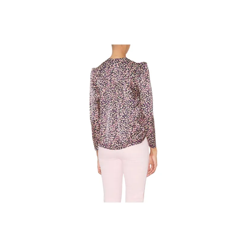 ISABEL MARANT Lensy Graphic-print Blouse-3