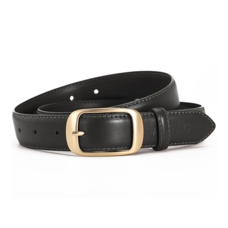 AOKANG Top Grain Cow Leather Belts Women's Multiple Colors Width 2.9cm-0