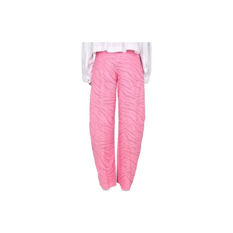 The Attico Gary Zebra Pattern Wide Leg Trousers-2