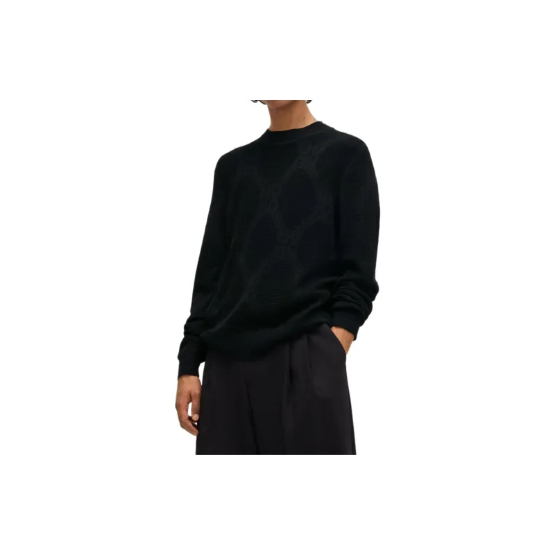HUGO BOSS FW24 Knitwear Men's Black-2