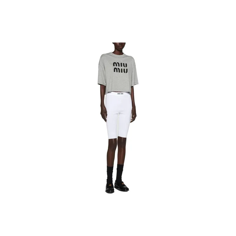 MIU MIU SS23 T Shirt Women's Gray-2