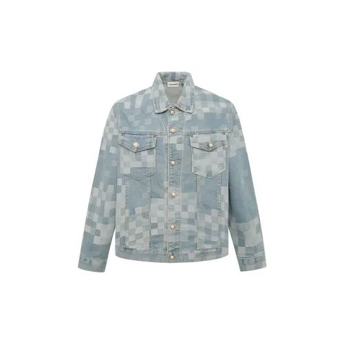 COOLALPACA Denim Jackets Unisex Light Blue