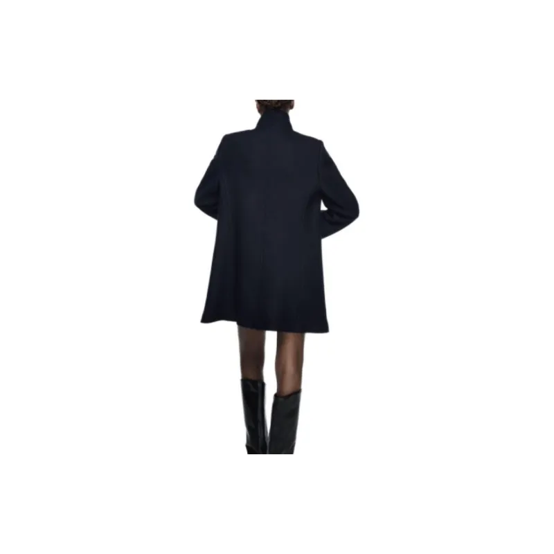 ZARA Coats Women's Blue-3