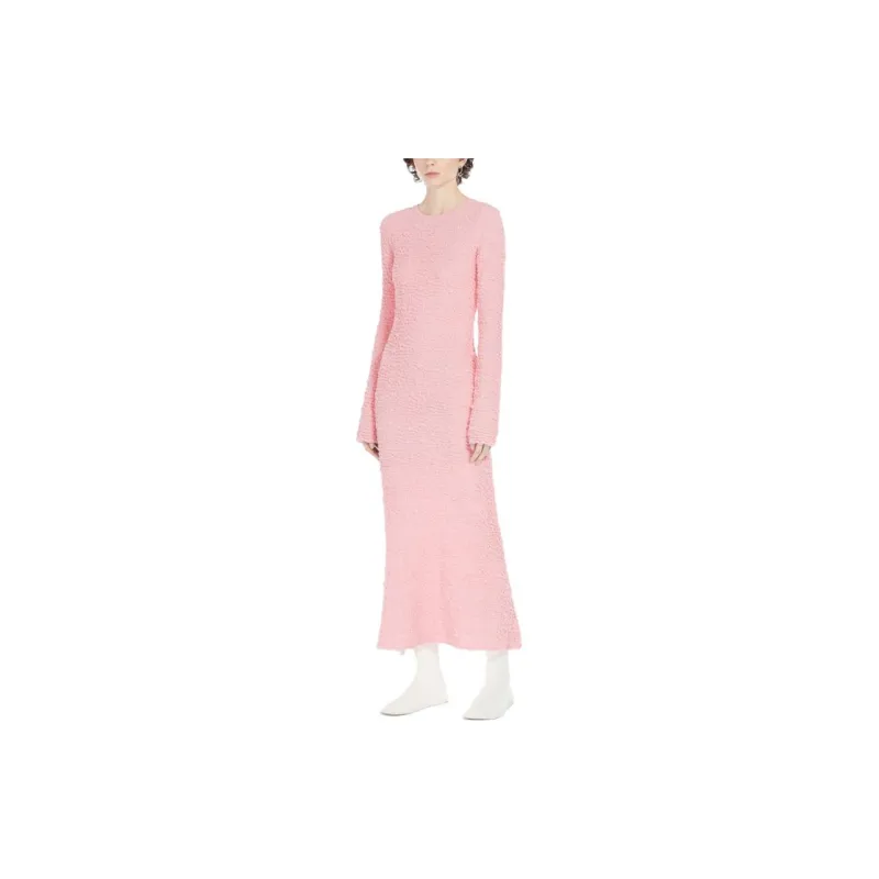 SportMax Long-Sleeved Dresses Women's Pink-3