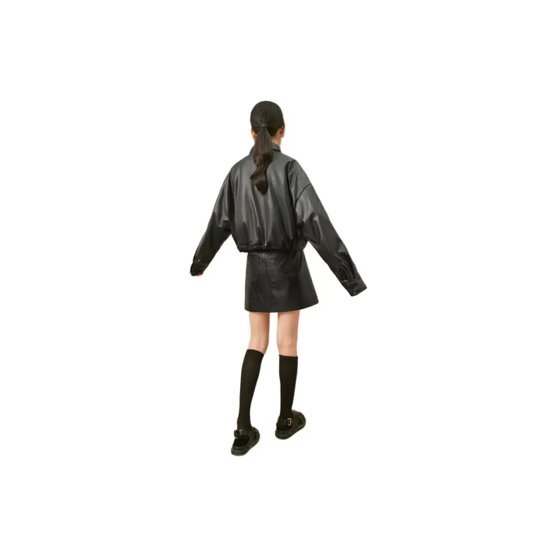 Orange Desire Down Jacket Women's Elegant Black-0