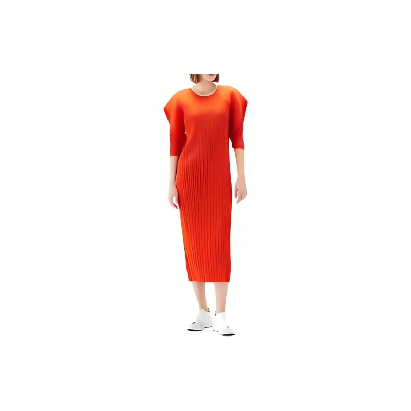 PLEATS PLEASE ISSEY MIYAKE Monthly Colors July Midi Dress-2