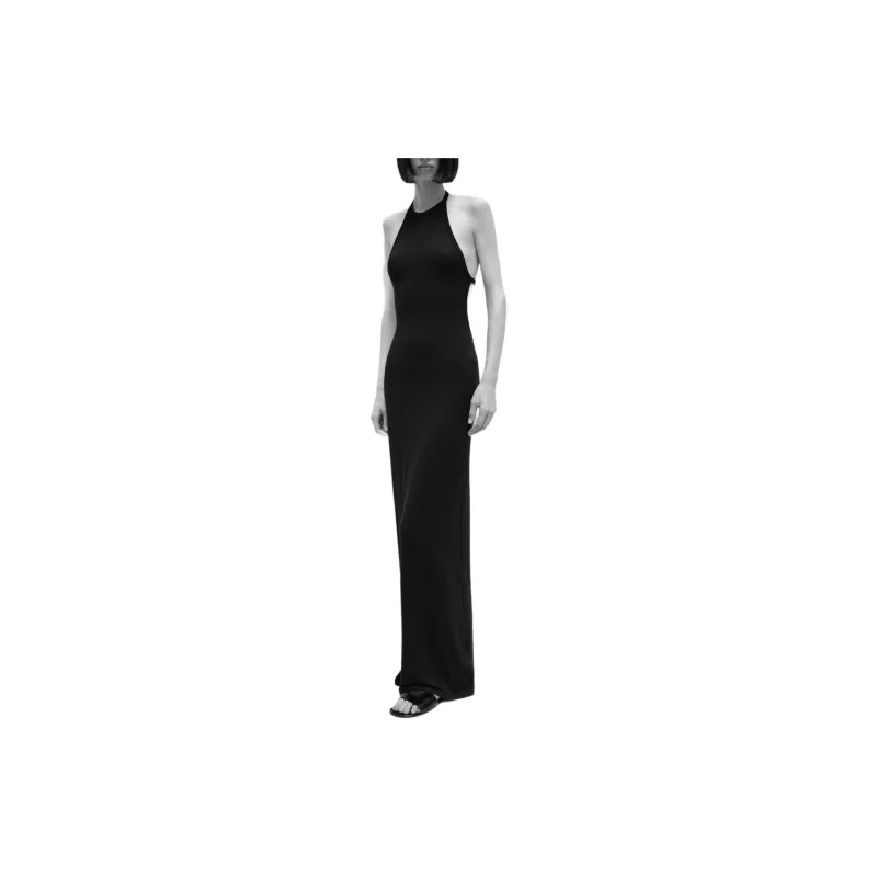 SAINT LAURENT Backless Halter Dress-2