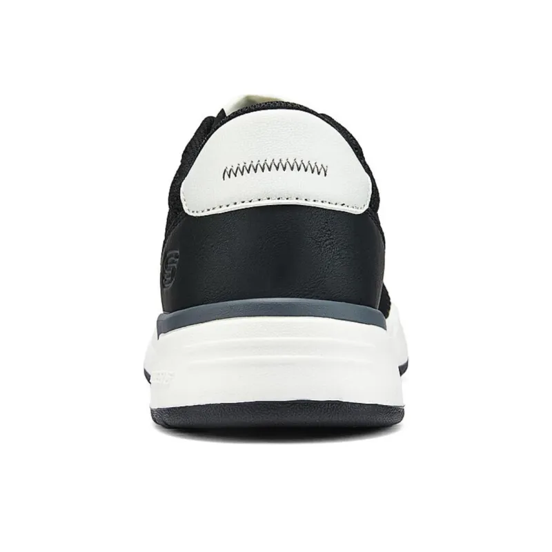 Skechers Anti Slip Wear Resistant Breathable Lightweight Low Top Casual Shoes Men's Black-3