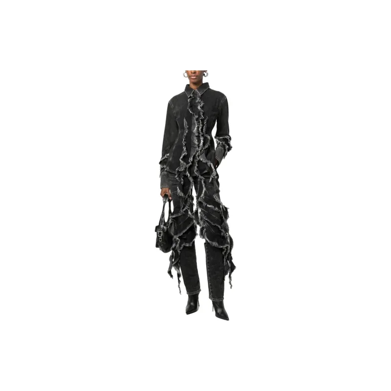 Blumarine Denim Jackets Women's Black-2