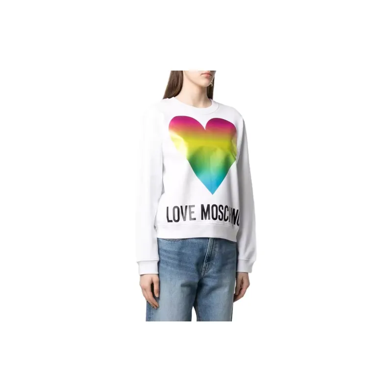 LOVE MOSCHINO Sweatshirts Women's White-3