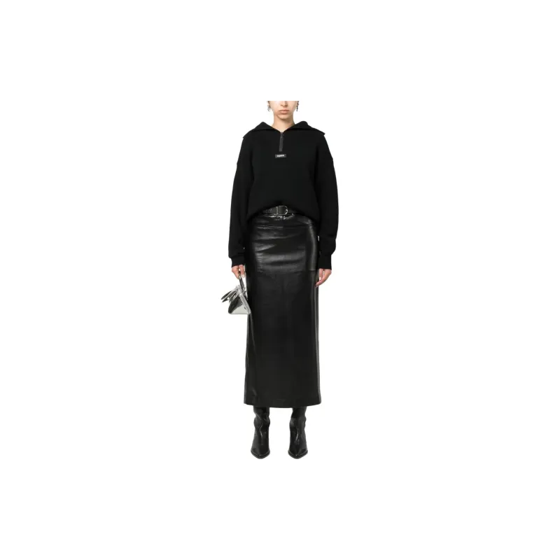 COPERNI Half Zip Boxy Sweater 'Black'-1