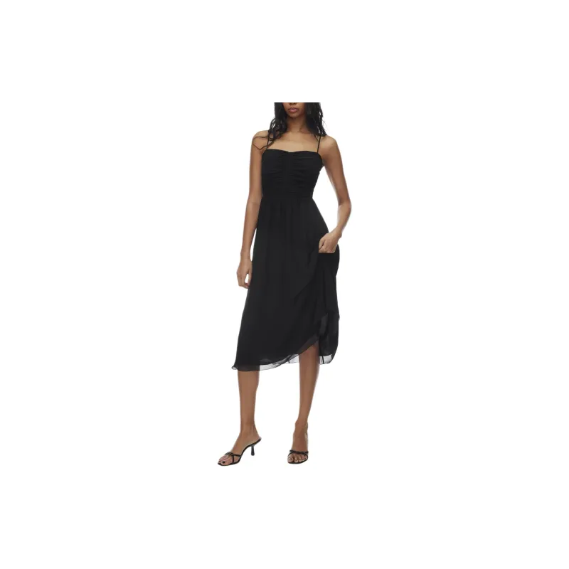 ARITZIA Wilfred Amuse Sleeveless Midi Dress Slip Dresses Women's Black-2