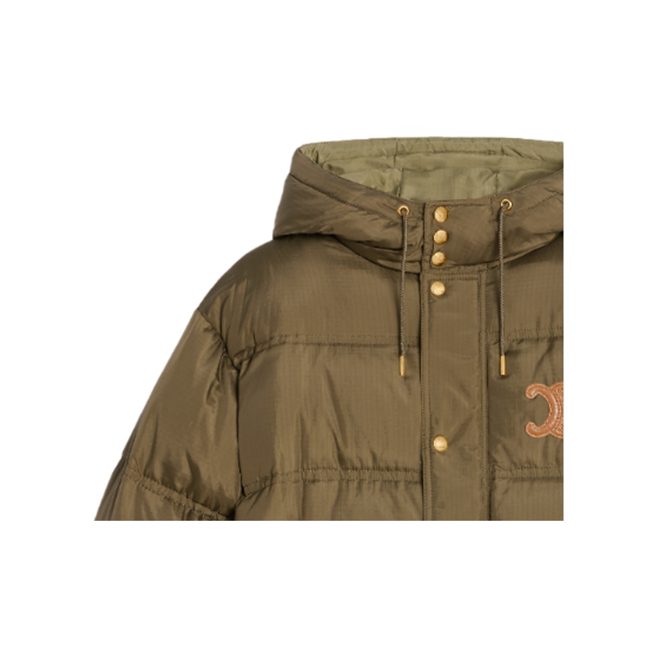 CELINE FW23 Down Jacket Women's Khaki - POIZON