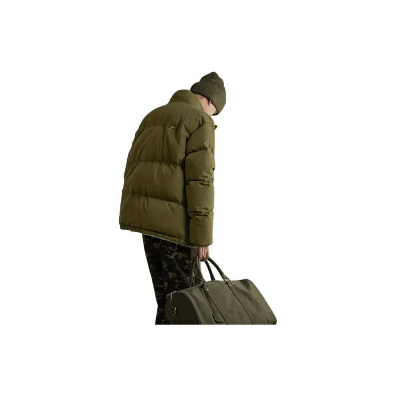 NO ONE ELSE Down Jacket Unisex Mustard Green-1