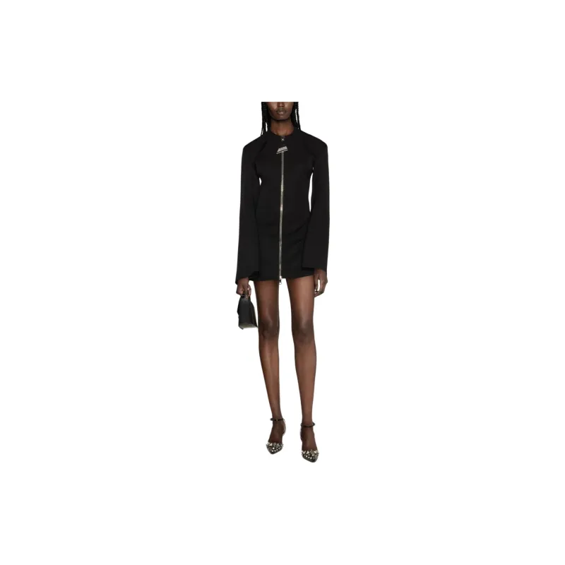 The Attico Zip Up Mini Dress-2