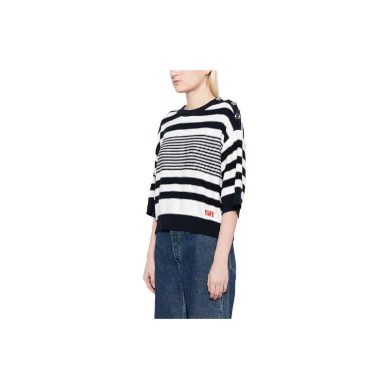 Sonia Rykiel Striped Cotton Sweater-3