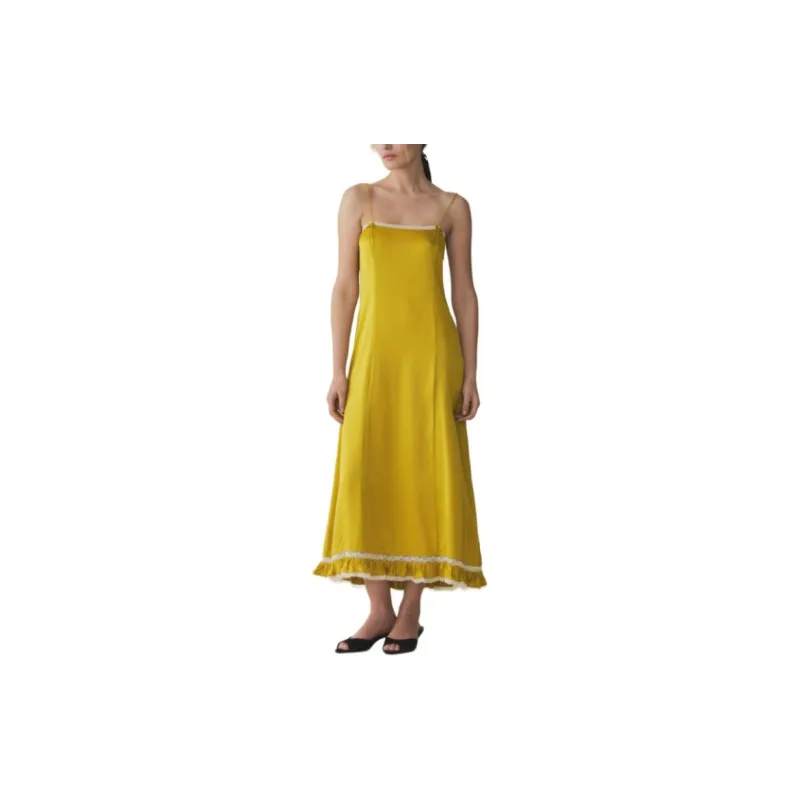 DOEN CELANO DRESS Slip Dresses Women's Gold-1