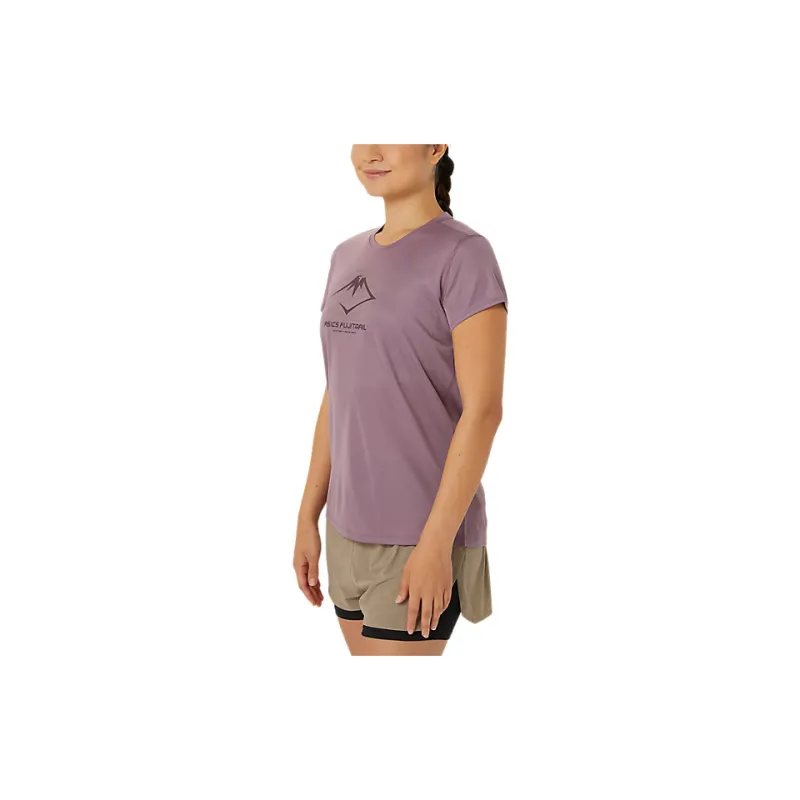 Asics FUJITRAILSHORT SLEEVE TOP T Shirt Women's Dark Fuchsia-2