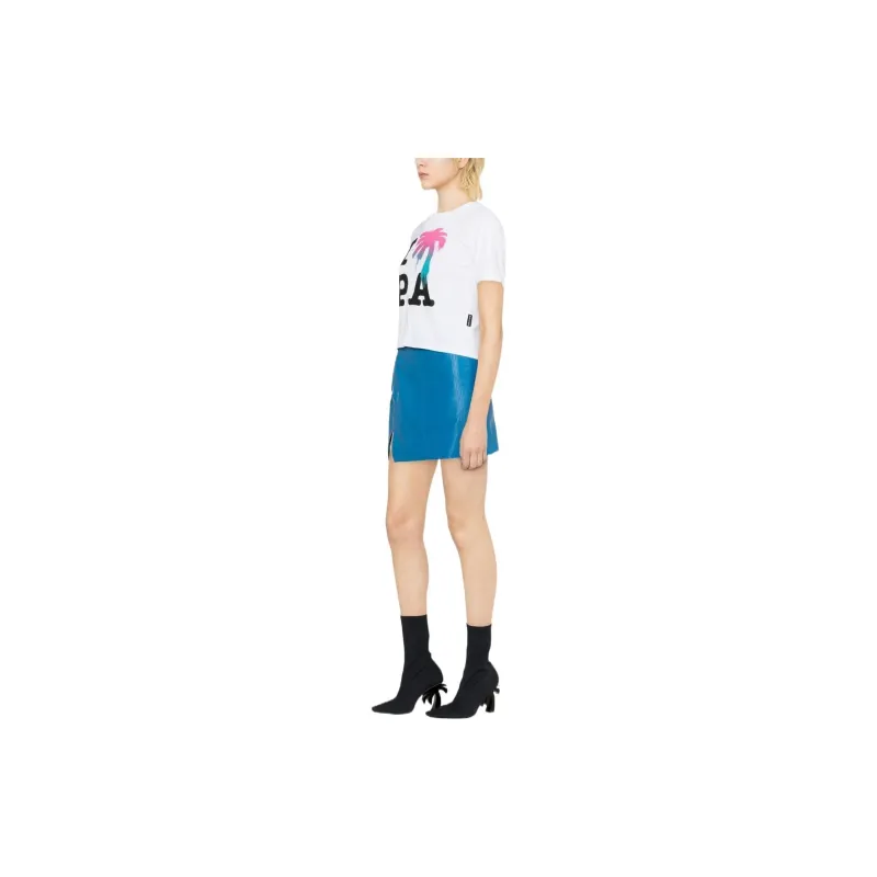 PALM ANGELS T Shirts Women's White-3