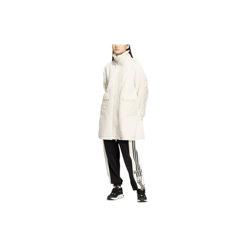 Adidas Originals Velvet feel Coat Women's White-2