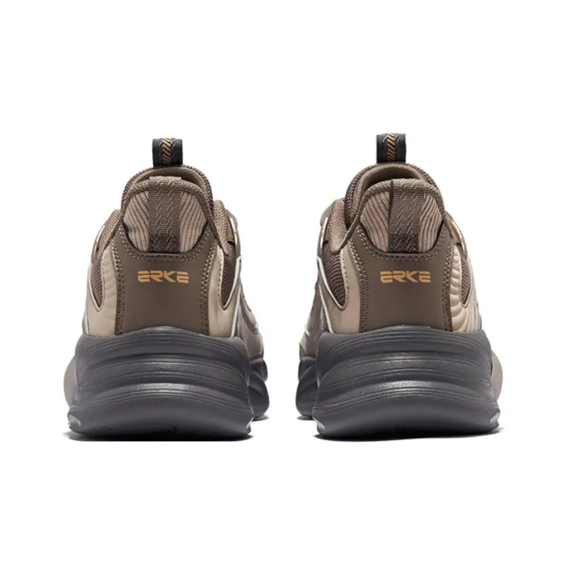 Erke Wei Yang Fall/Winter Edition Height Increasing Low Top Casual Shoes Men's Charcoal Taupe-3