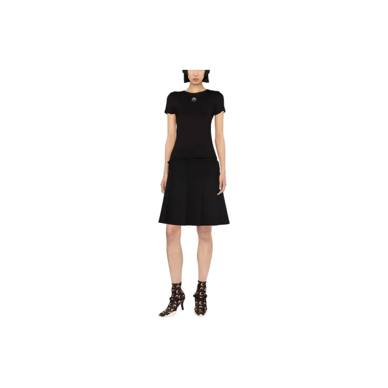 Marine Serre SS24 Regular T Shirt Women's Black-1