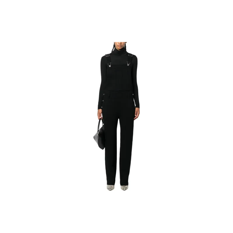 Barrie Cotton cashmere Denim Dungarees-1